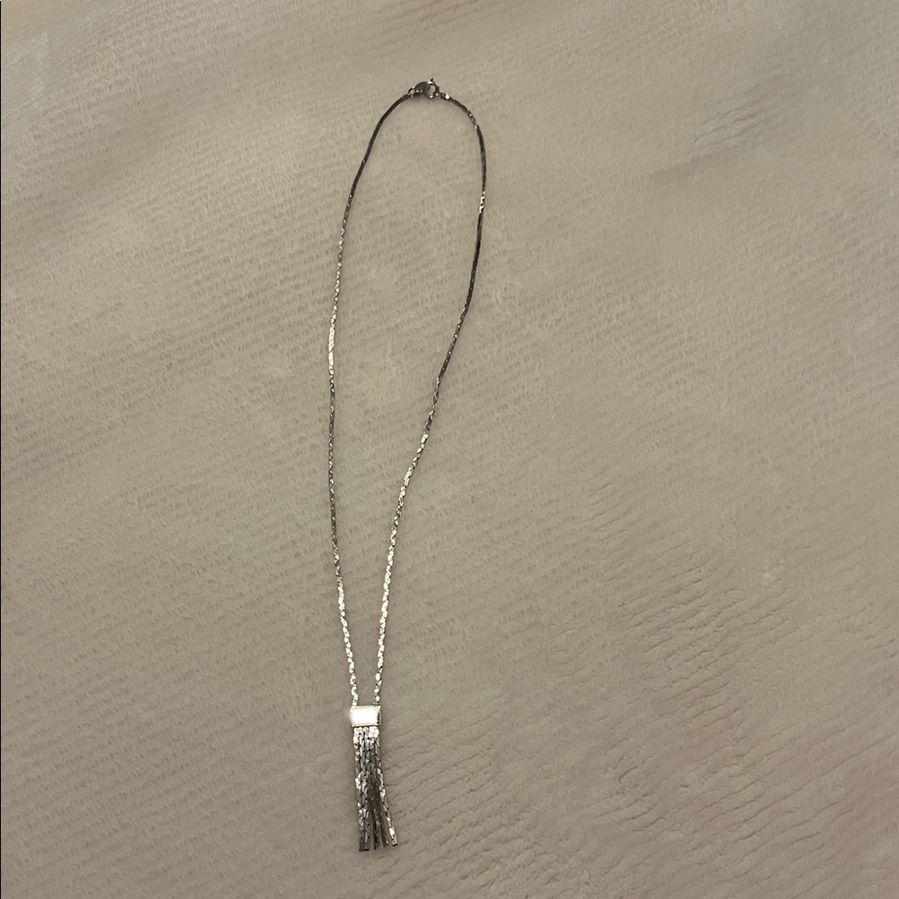 Avon Silver Necklace with Tassel